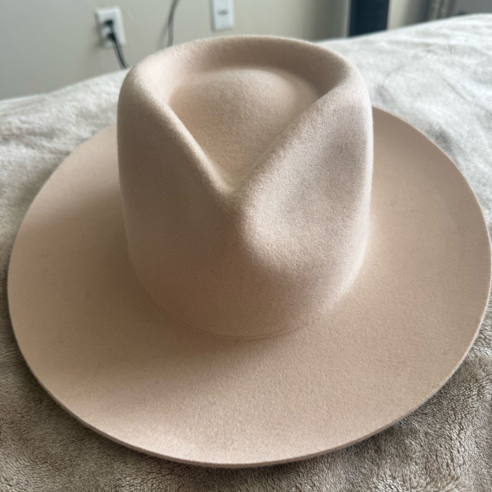 Gigi Pip ‘Zepher’ Cream Felt Rancher Hat SZ XS